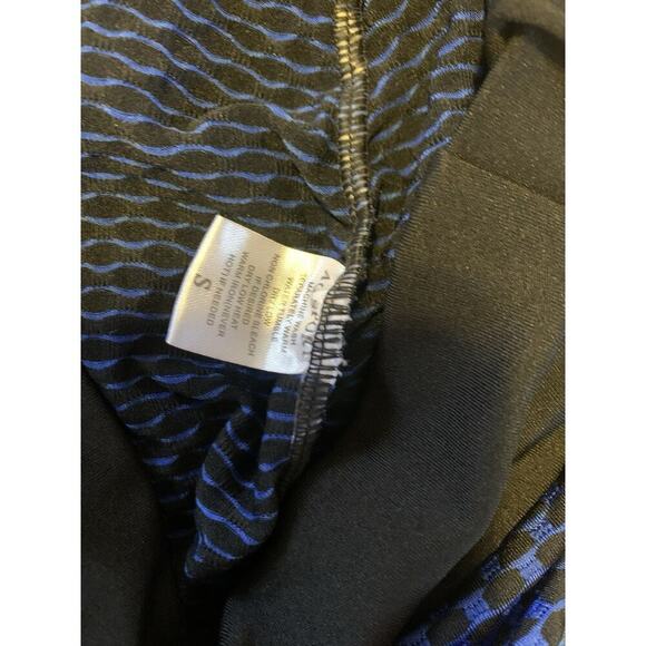 AQ Sport Butt-Scrunch Textured Honeycomb Waffle Blue Leggings Size Sm - Picture 4 of 5